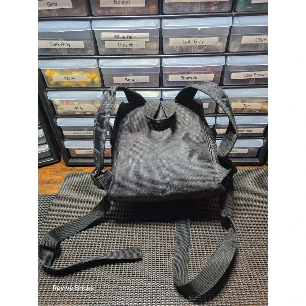 Official Nintendo Handheld Mini Backpack Travel Bag Case Black / Navy Great Cond